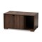 Baxton Studio Jasper Walnut Brown Finished 2-Door Wood Cat Litter Box Cover House 157-9544 - alternate 1